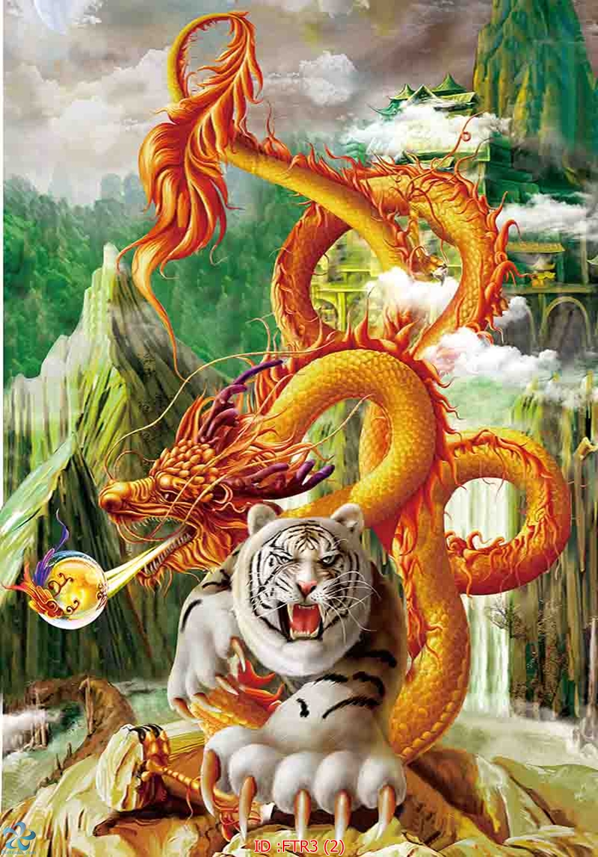 Tranh rồng hổ: Khung cảnh gặp gỡ giữa hai vị thần trong thế giới Đông Phương được tuyệt đẹp tái hiện trong bức tranh rồng hổ này. Sự mạnh mẽ và uy nghi của rồng hổ tạo nên một vẻ đẹp độc đáo và cuốn hút. Hãy cùng nhau khám phá vẻ đẹp của bức tranh này.